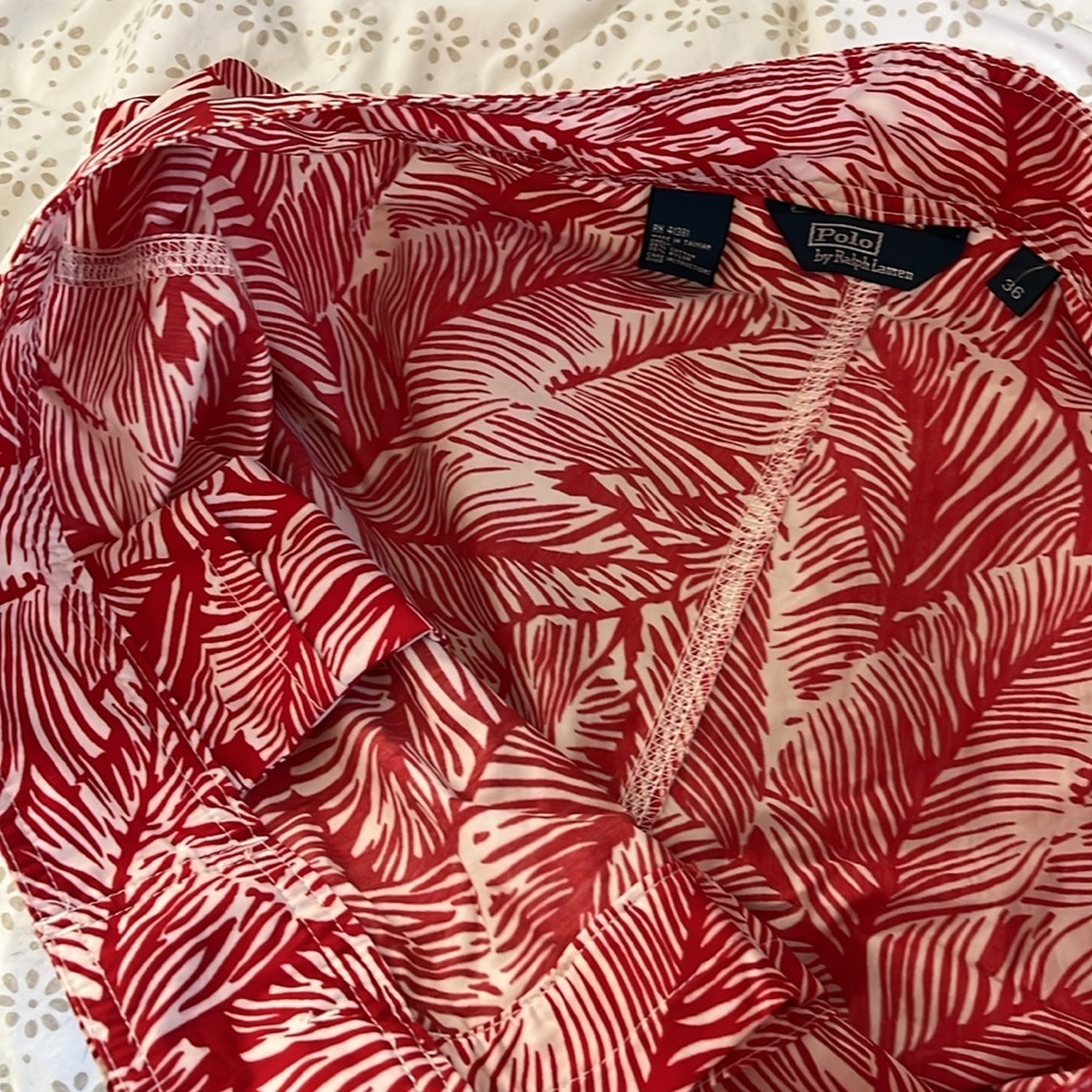 Polo by Ralph Lauren Red and White Swim Board Shorts - Picture 3 of 8